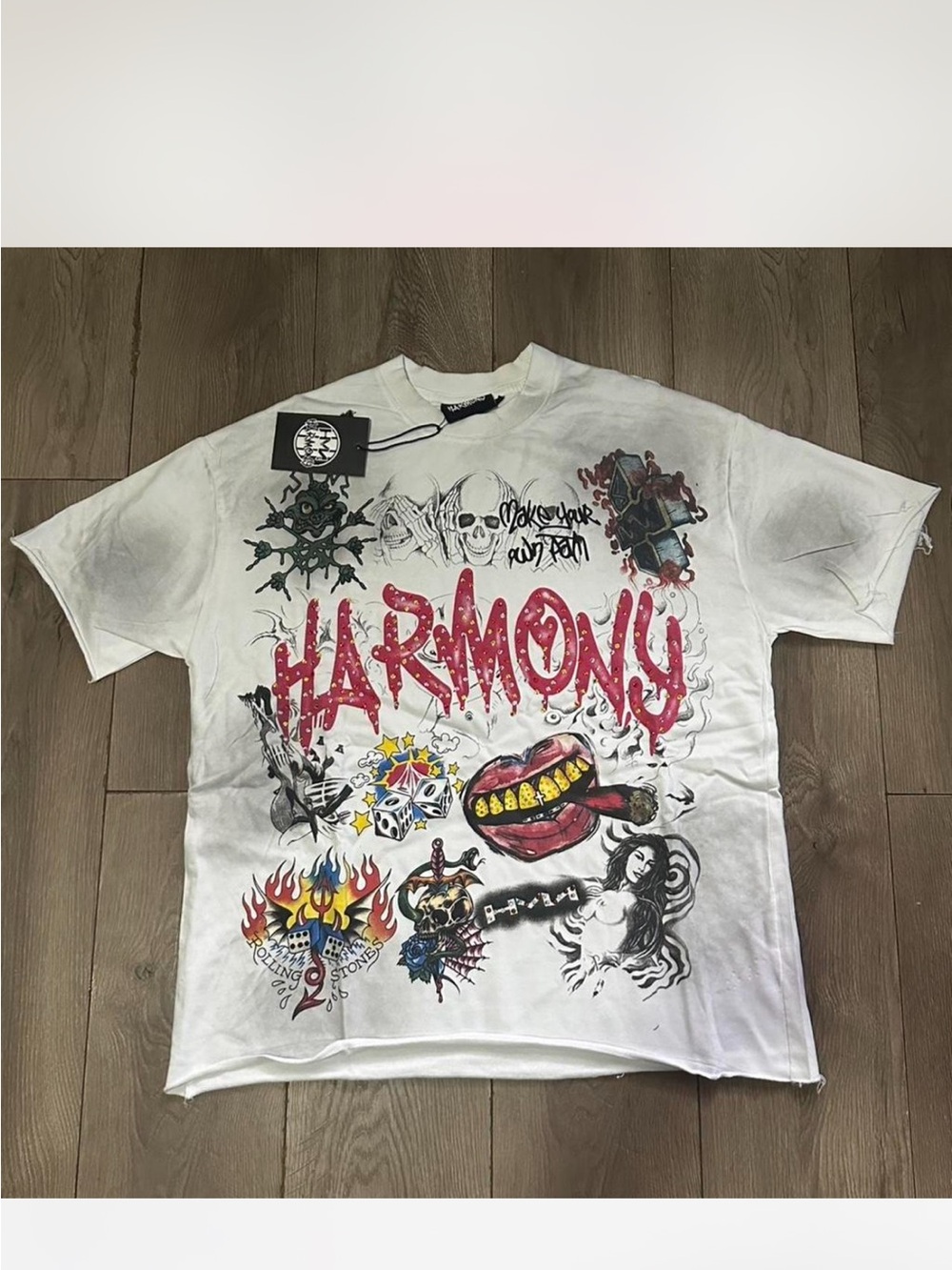 Harmony Graphic Short Sleeve Tee - White